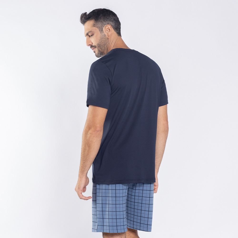 Pijama Masculino Curto Peletizado Marc Alain