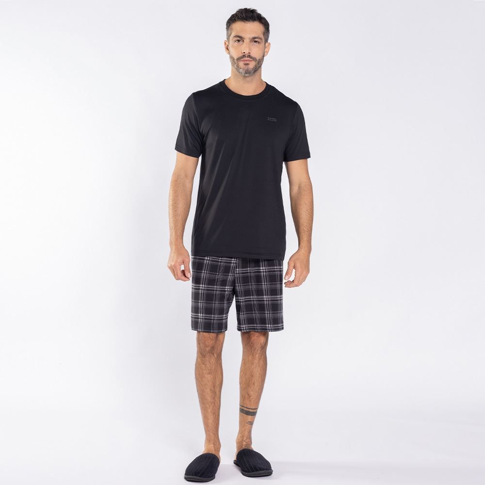 Pijama Masculino Curto Peletizado Marc Alain