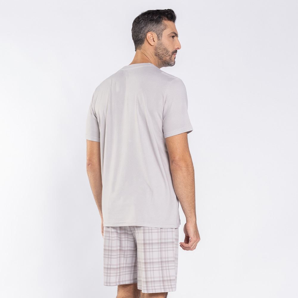 Pijama Masculino Curto Peletizado Marc Alain