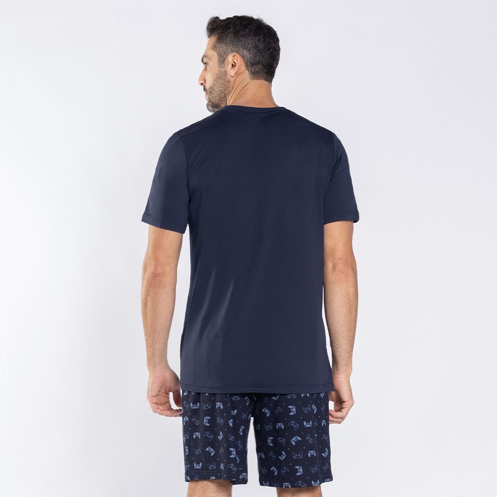 Pijama Masculino Curto Peletizado Marc Alain