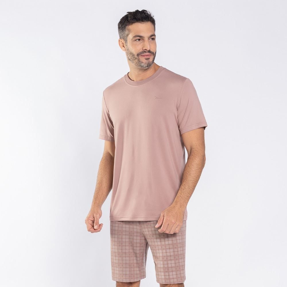 Pijama Masculino Curto Peletizado Marc Alain