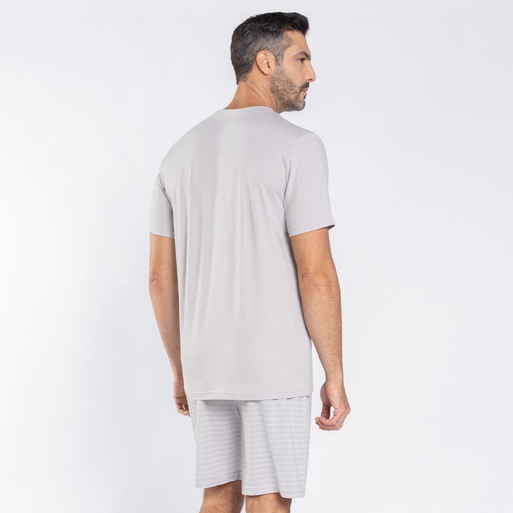 Pijama Masculino Curto Peletizado Marc Alain