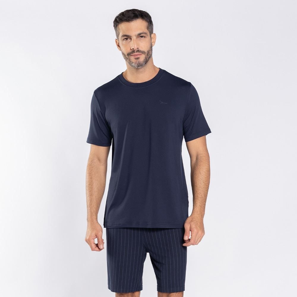 Pijama Masculino Curto Peletizado Marc Alain