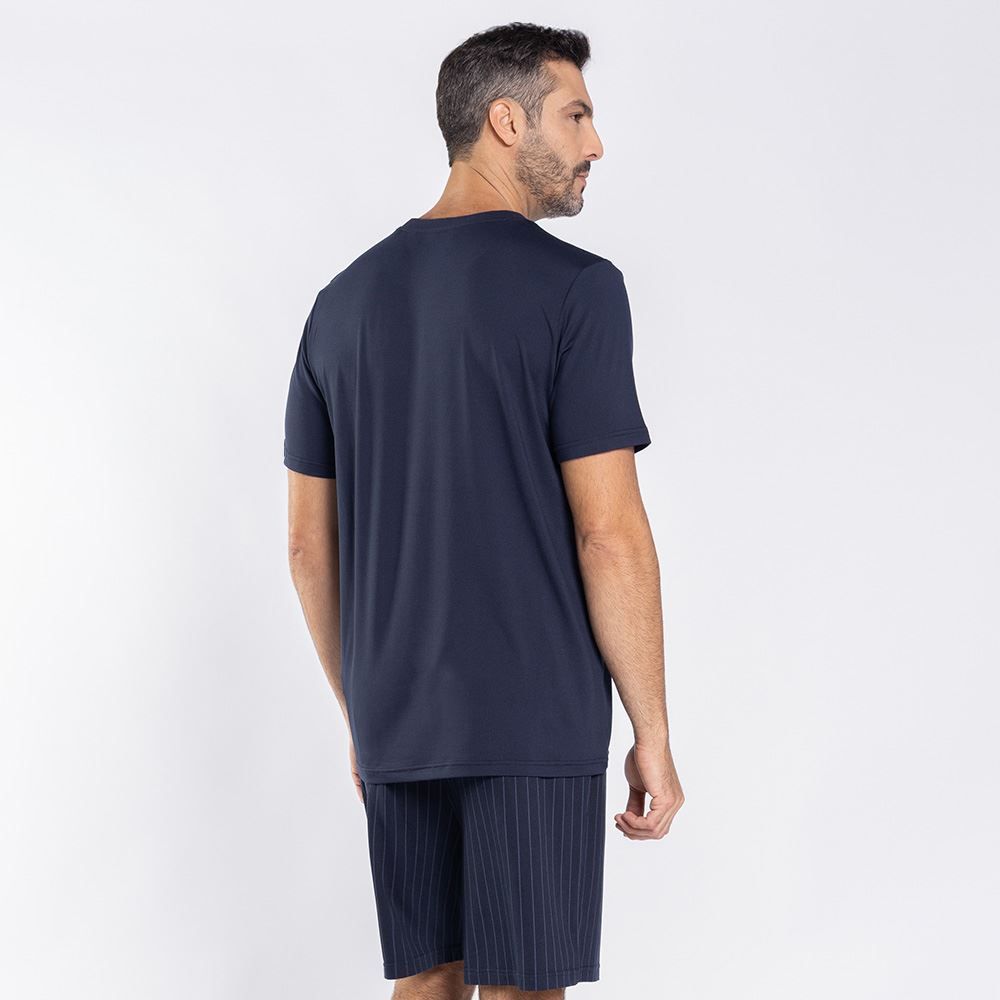 Pijama Masculino Curto Peletizado Marc Alain