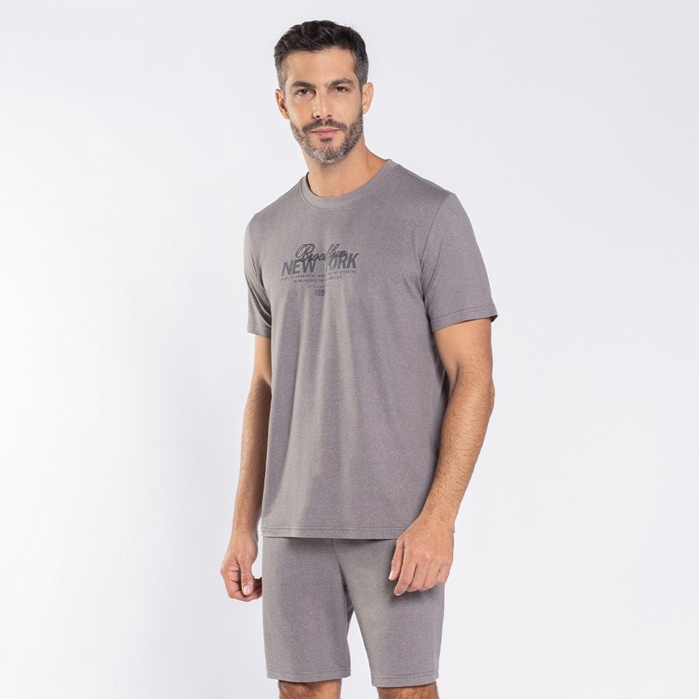 Pijama Masculino Curto Peletizado Marc Alain