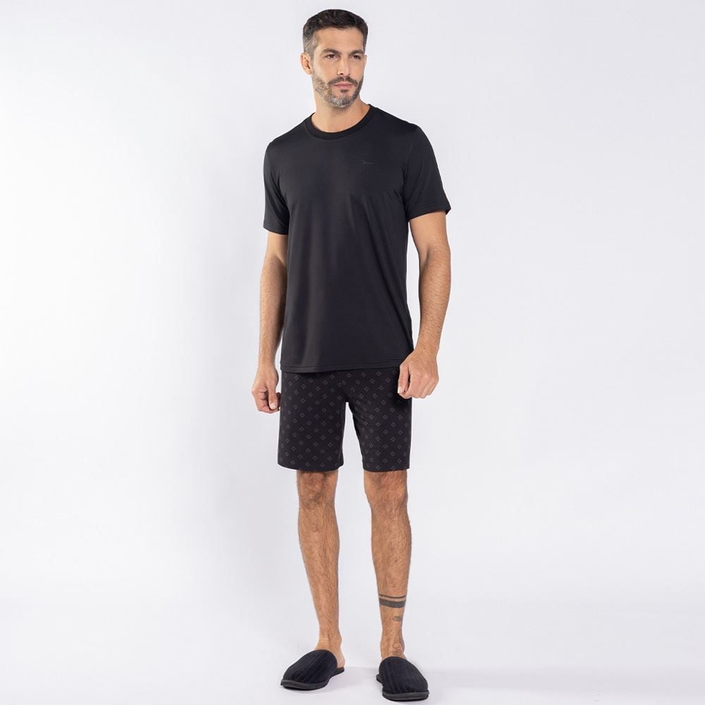 Pijama Masculino Curto Peletizado Marc Alain