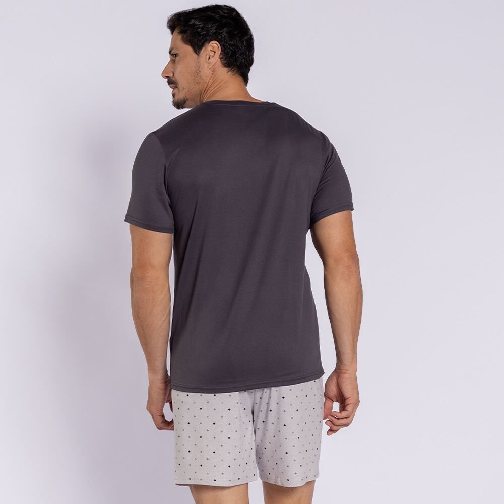 Pijama Masculino Curto Peletizado Marc Alain