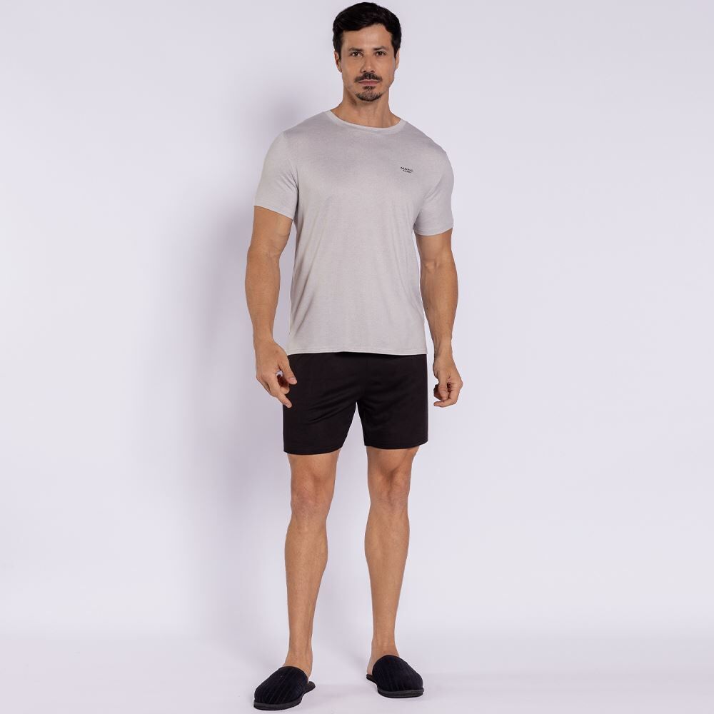 Pijama Masculino Curto Peletizado Marc Alain