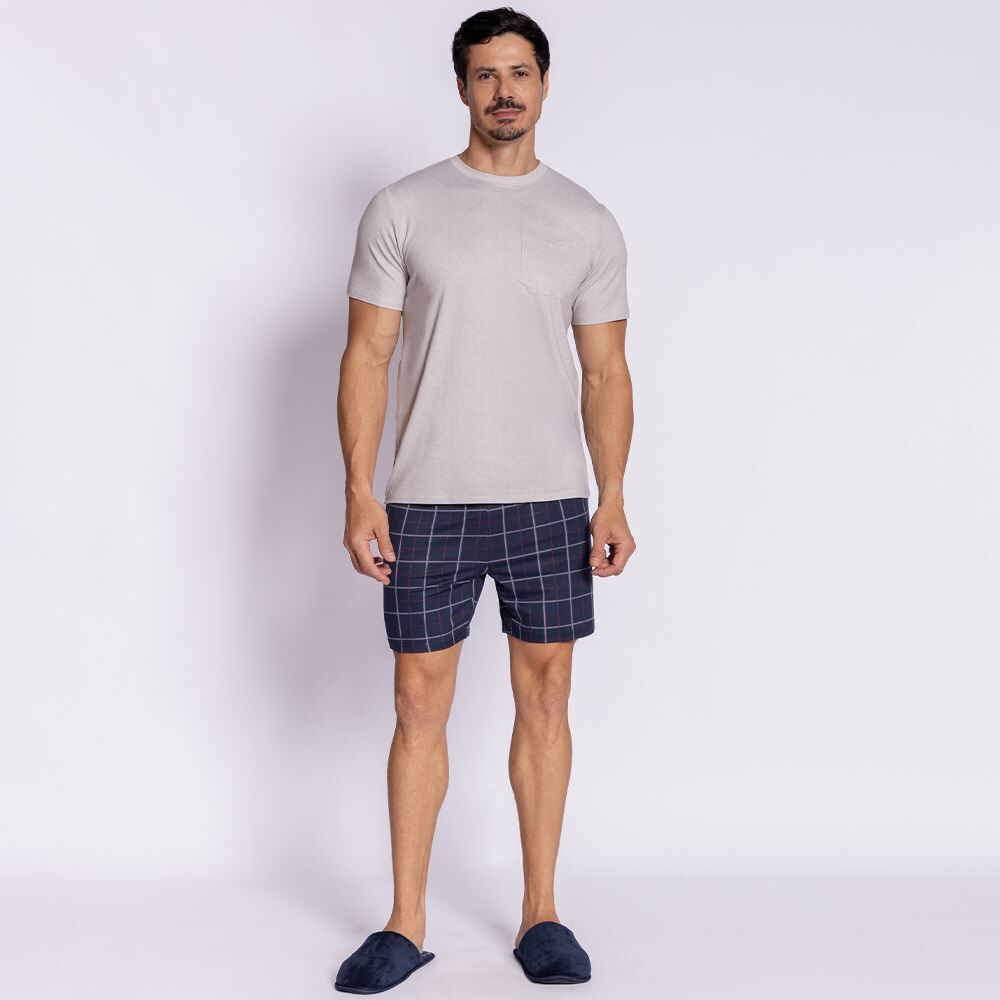 Pijama Masculino Curto Peletizado Marc Alain