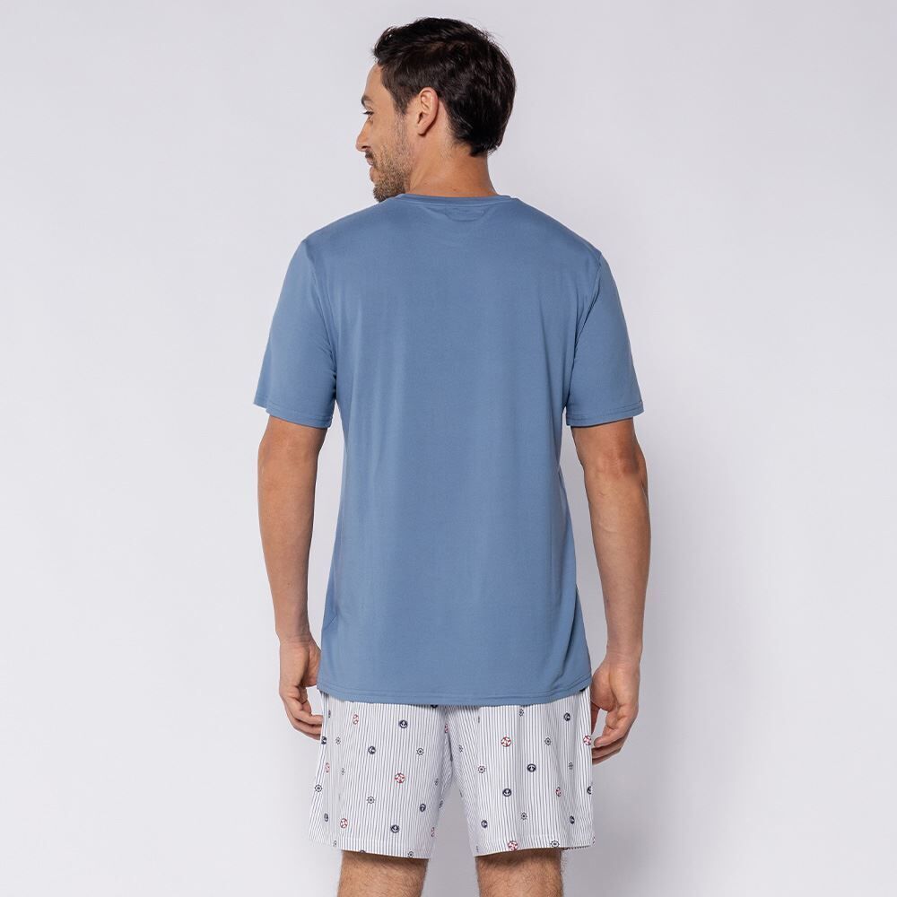 Pijama Masculino Curto Peletizado Marc Alain