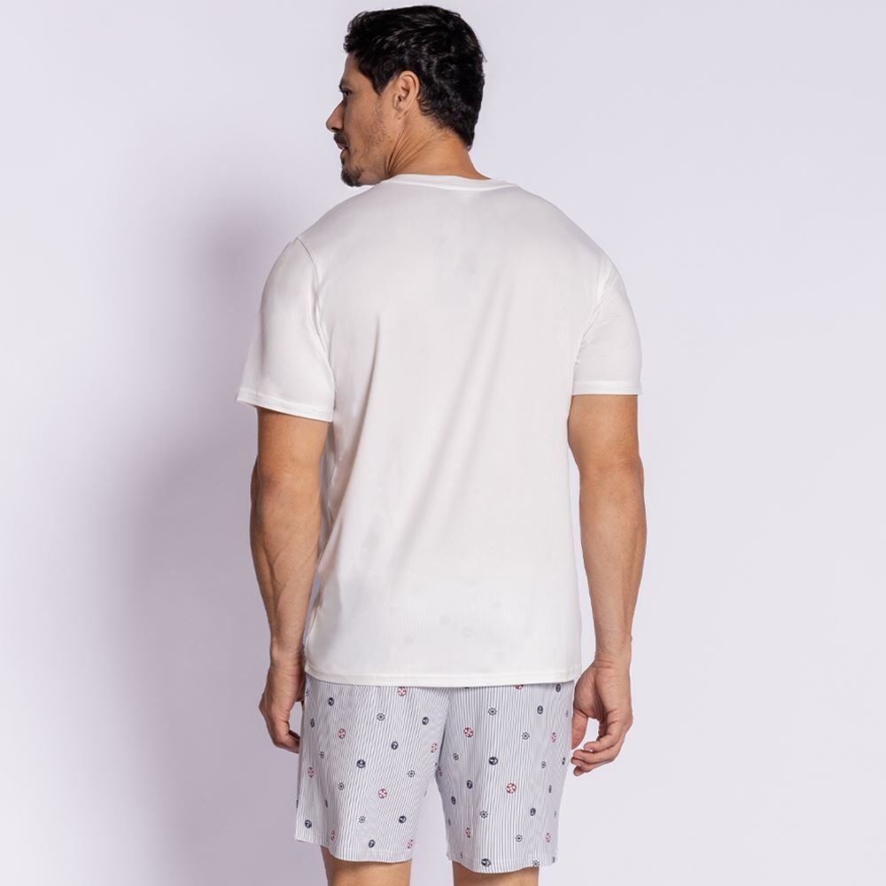 Pijama Masculino Curto Peletizado Marc Alain