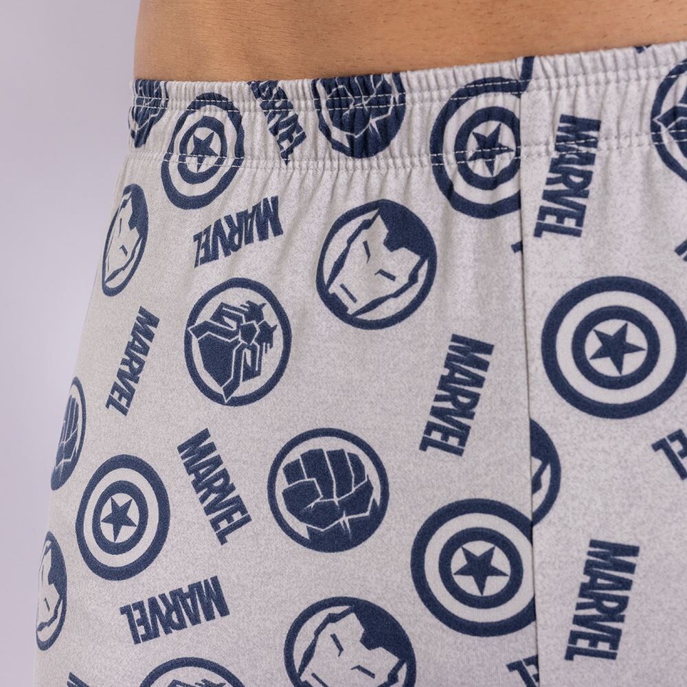 Pijama Masculino Curto Peletizado Marvel