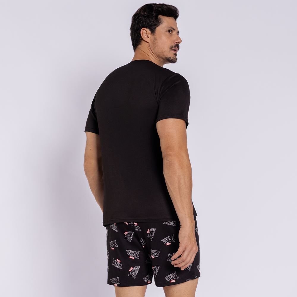 Pijama Masculino Curto Peletizado Marvel