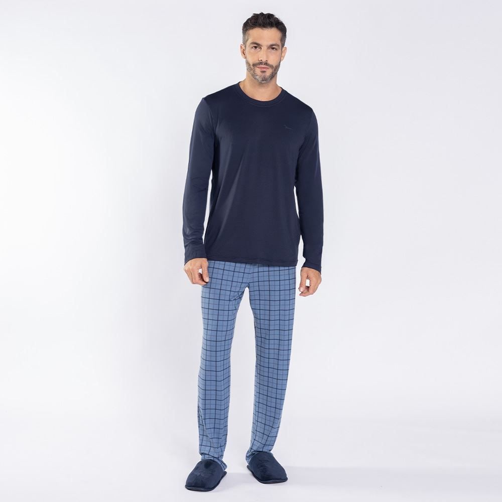 Pijama Masculino Longo Peletizado Marc Alain