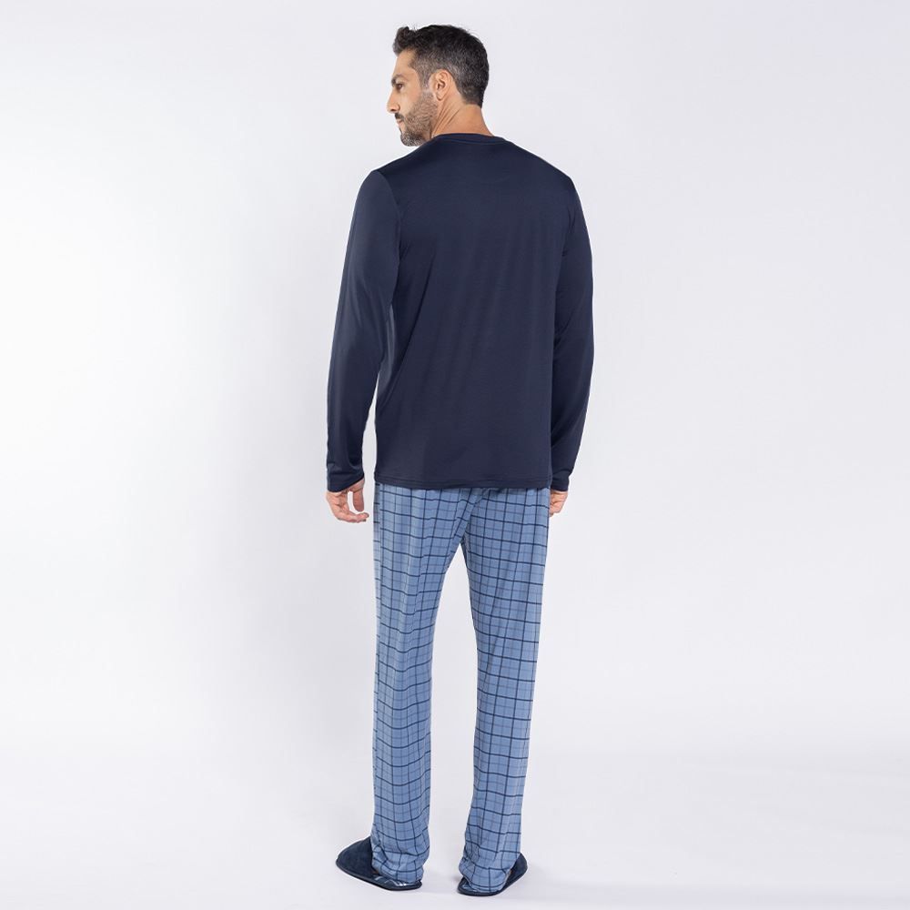 Pijama Masculino Longo Peletizado Marc Alain