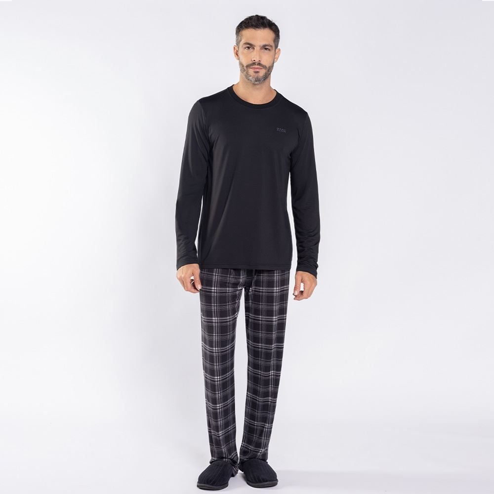 Pijama Masculino Longo Peletizado Marc Alain