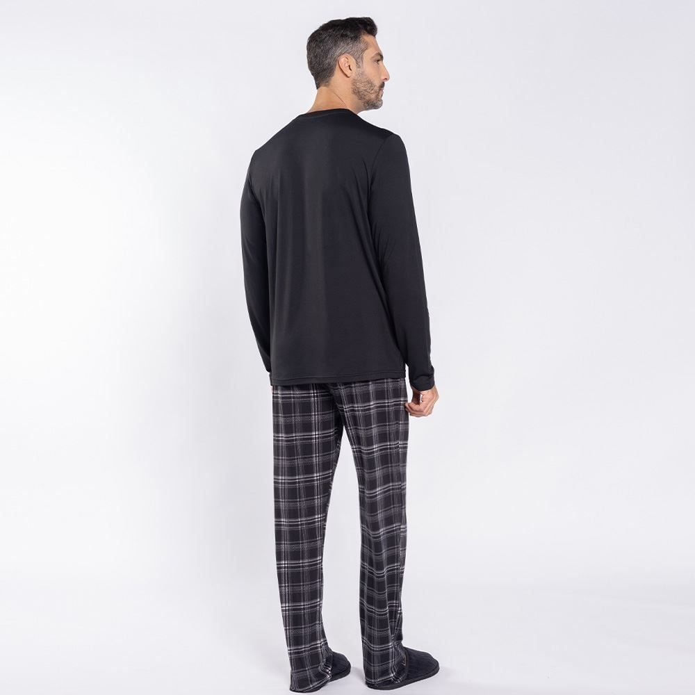 Pijama Masculino Longo Peletizado Marc Alain