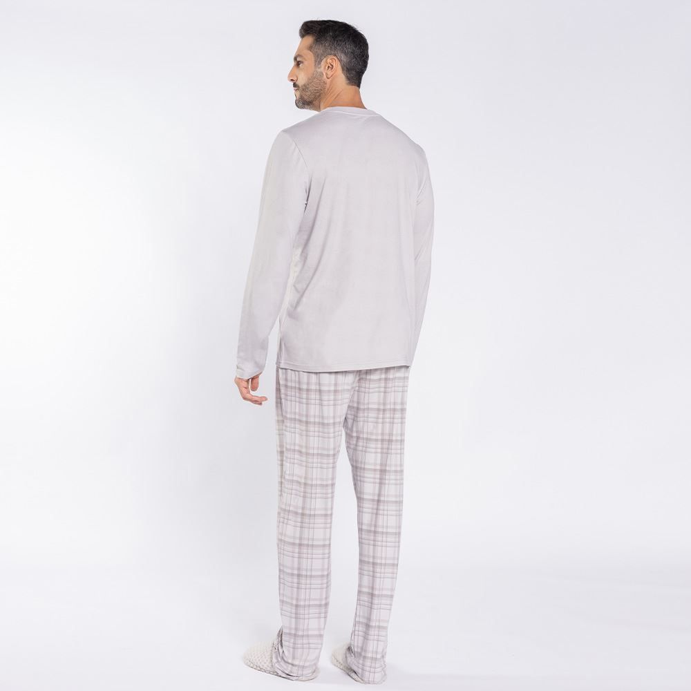 Pijama Masculino Longo Peletizado Marc Alain