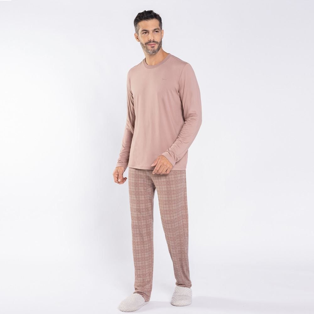 Pijama Masculino Longo Peletizado Marc Alain