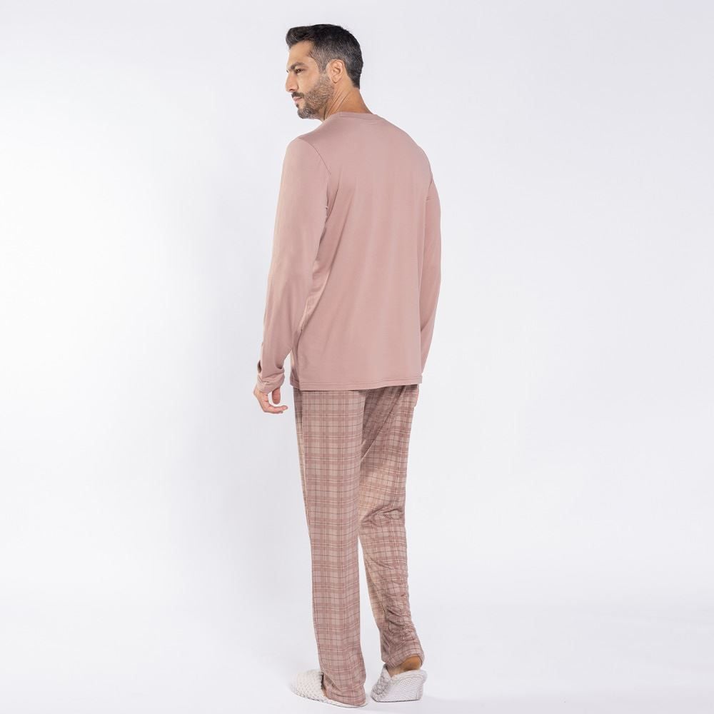 Pijama Masculino Longo Peletizado Marc Alain