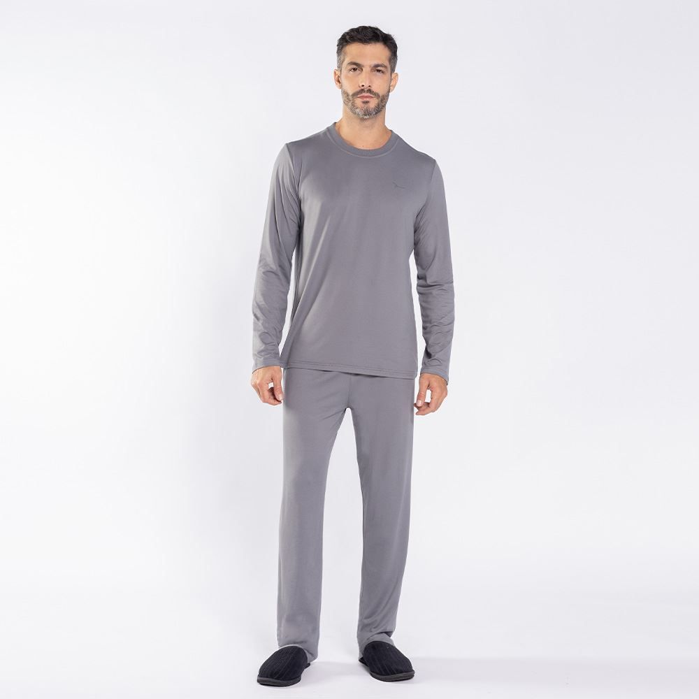 Pijama Masculino Longo Peletizado Marc Alain