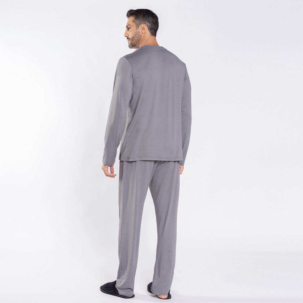 Pijama Masculino Longo Peletizado Marc Alain