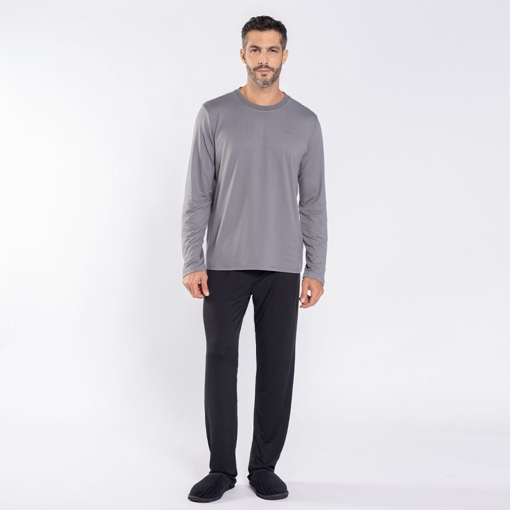 Pijama Masculino Longo Peletizado Marc Alain