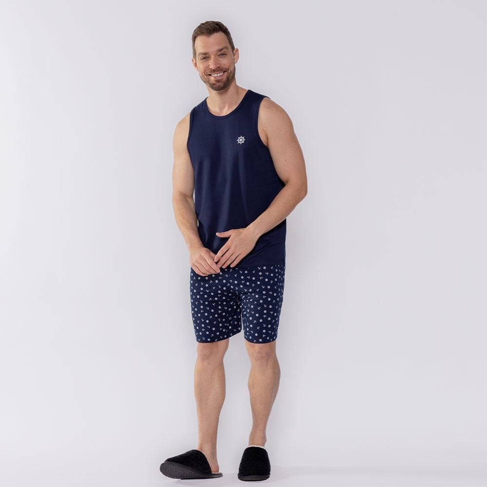 Pijama Masculino Regata Âncora Marc Alain