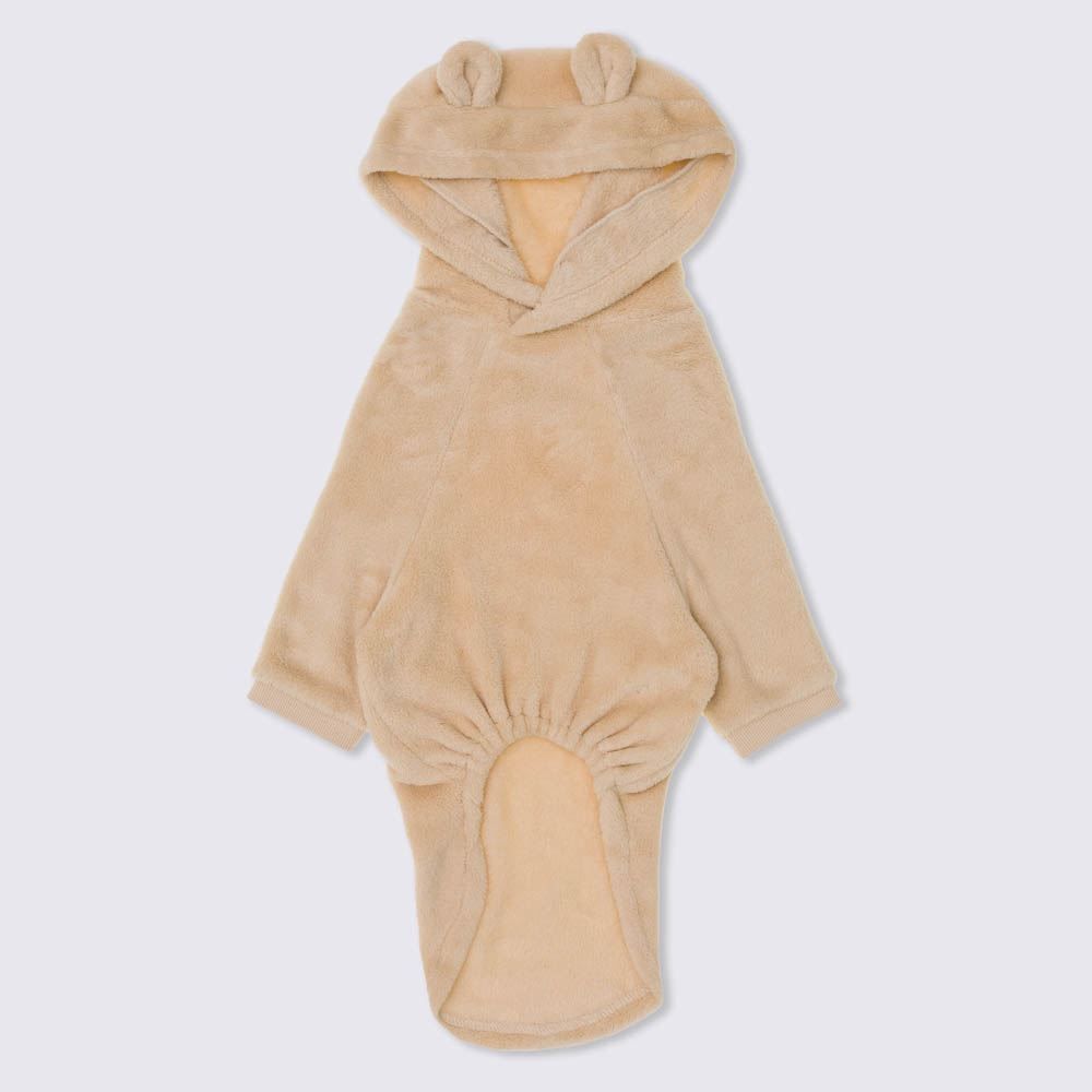 Pijama Pet Fleece Com Capuz Hot Dog