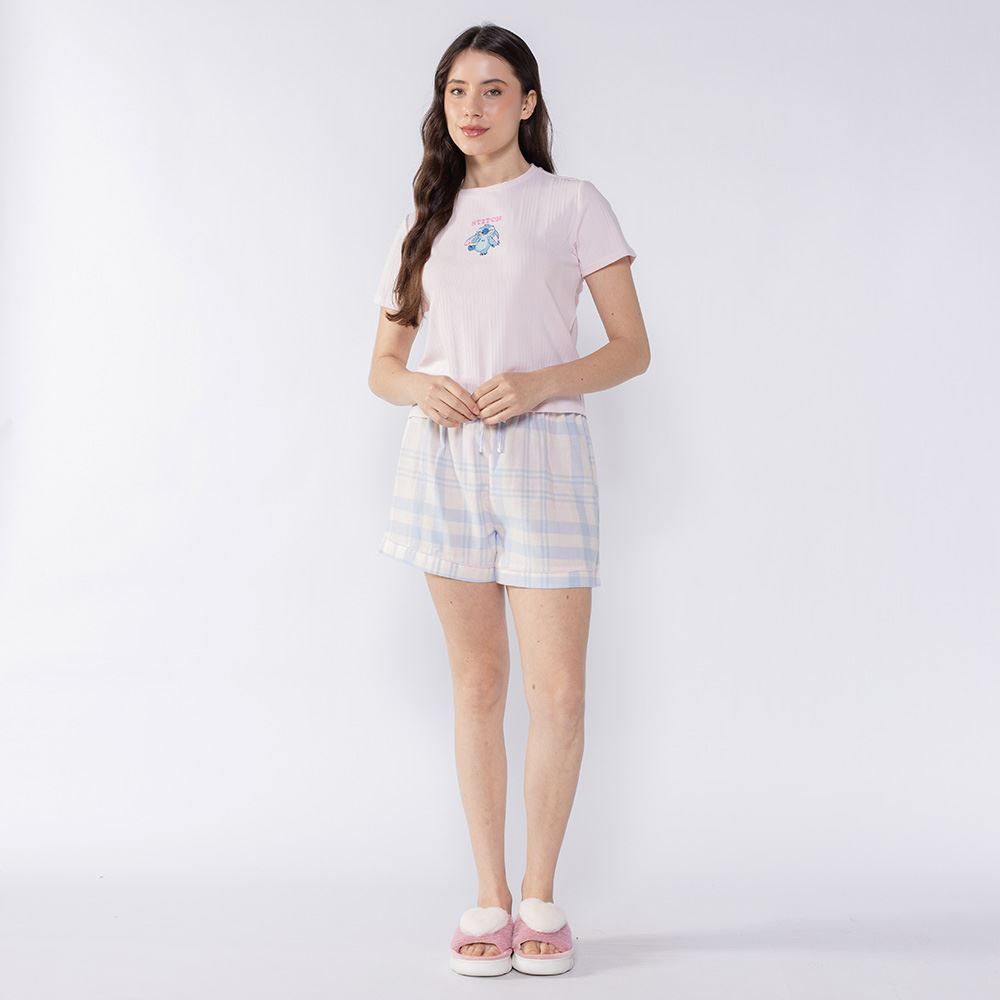Pijama Stitch Feminino Curto Disney