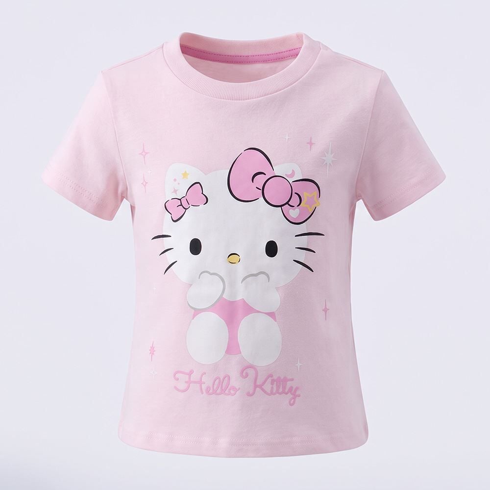 Pijamas Infantil Menina 1 a 3 Anos Curto Hello Kitty Disney