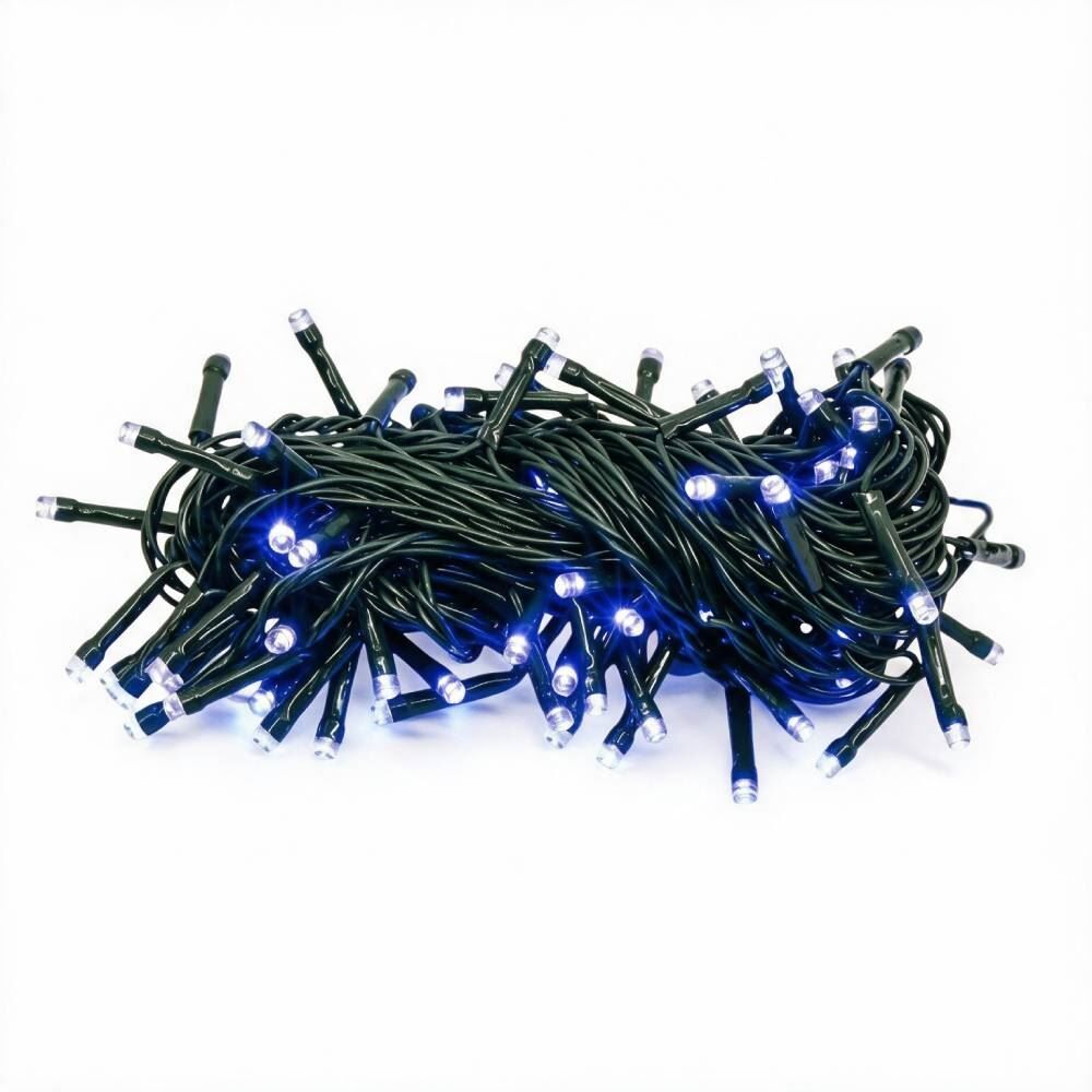 Pisca-Pisca de Natal Azul 100 Leds 8 Funções Taschibra - 220V