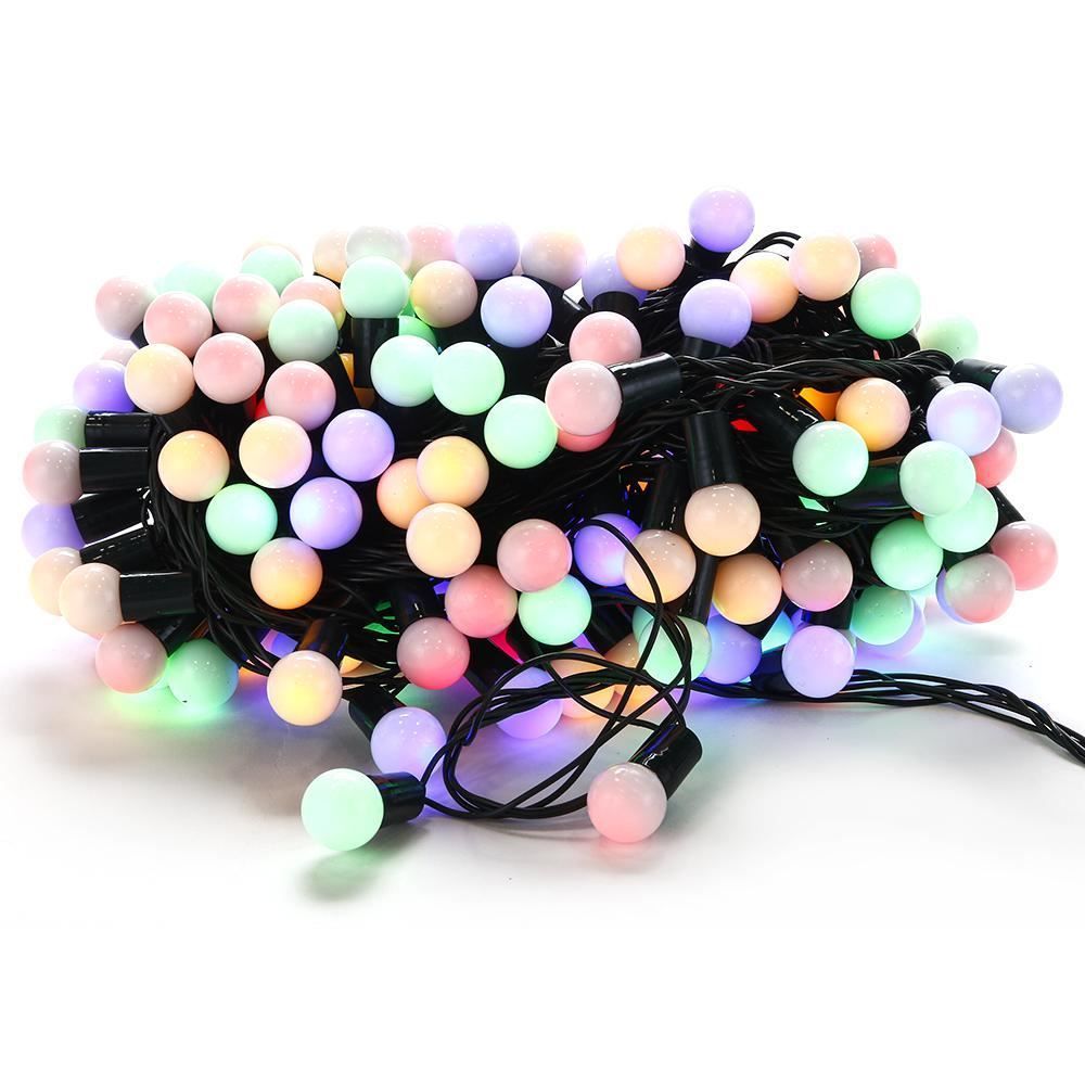 Pisca Pisca De Natal Bolas Coloridas 200 Leds 8 Funções 15M Havan Casa - 220V