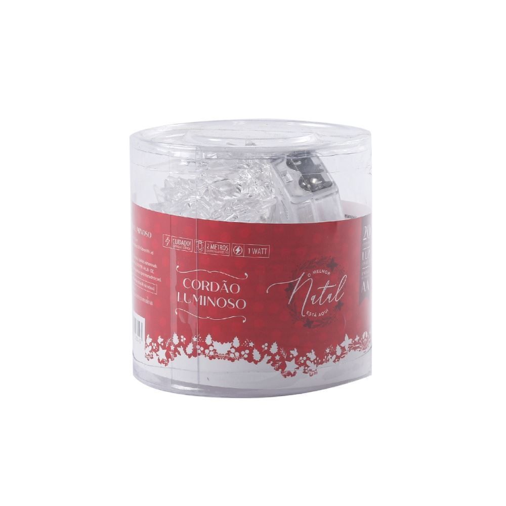 Pisca-Pisca de Natal Estrelas 20 Leds 2M Havan Casa - Transparente