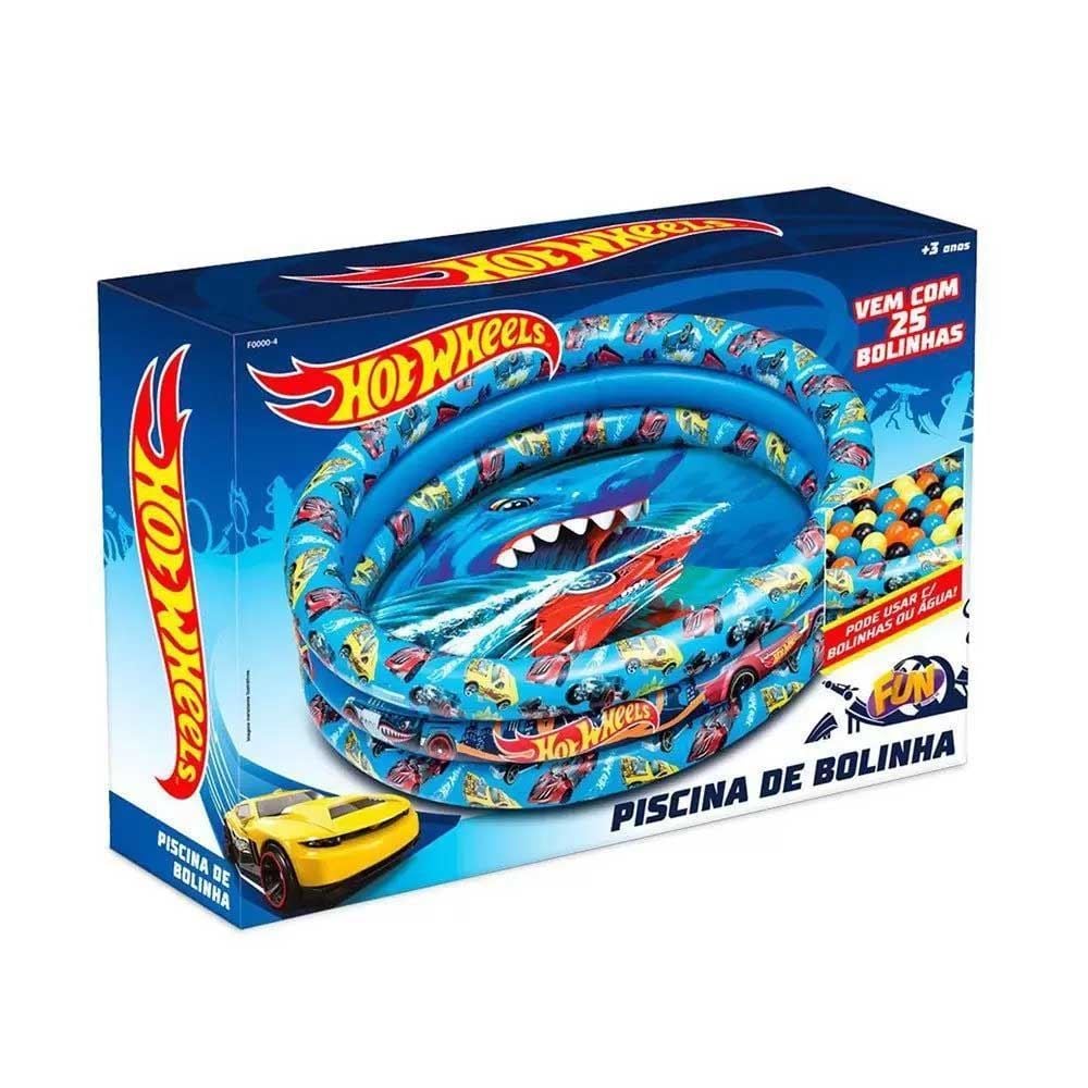 Piscina Infantil Inflável Hot Wheels 2 em 1 com 25 Bolinhas Fun - F0000-4