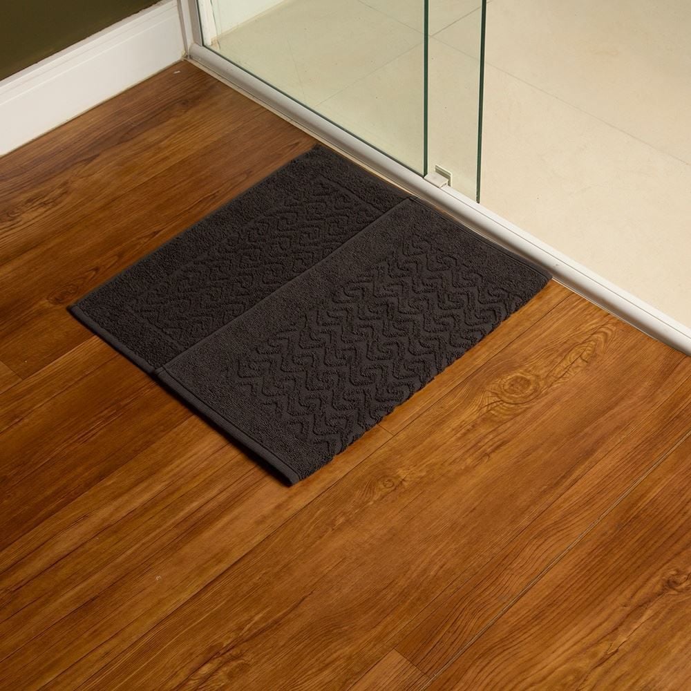 Toalha de Piso para Banheiro 45X68cm Spazio Havan Casa - Carbono