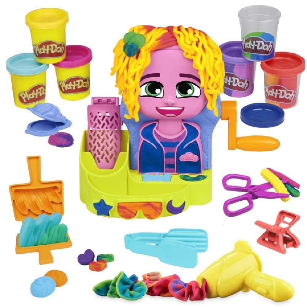 Play-Doh Kit Massinha Cabelos Coloridos com Estilo Hasbro - F8807