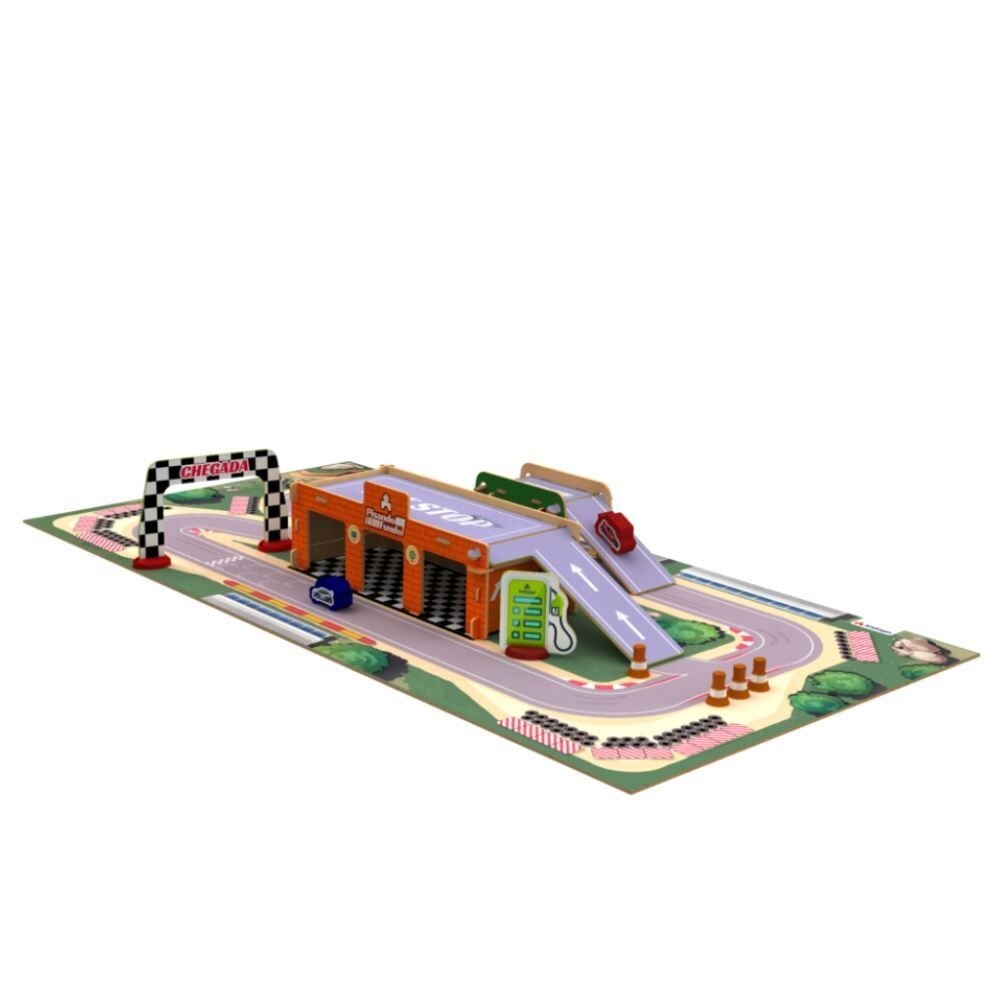 Jogo Playset Pista Pisando Fundo Xalingo 32 Peças
