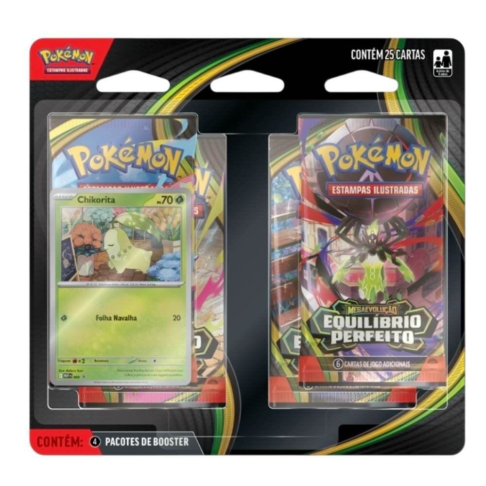 Pokémon Blister Quádruplo Me 03 Equilibrio Perfeito Copag