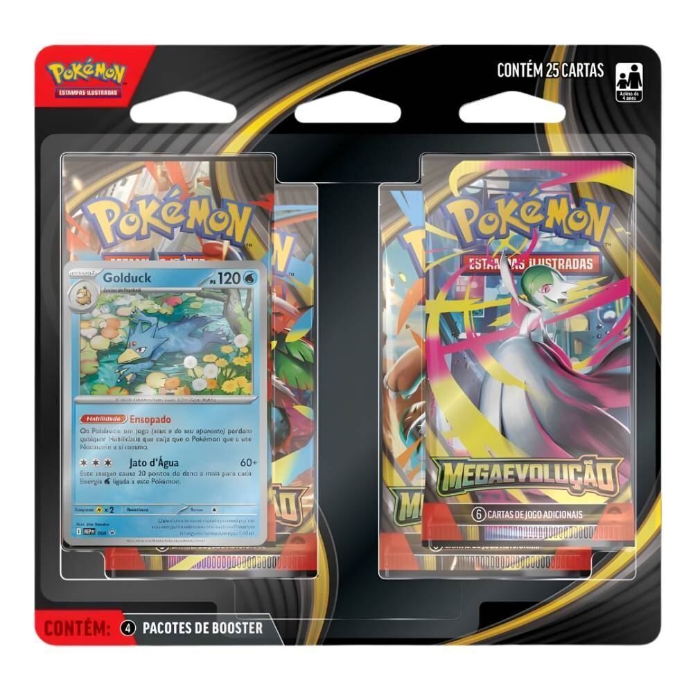 Pokémon Blister Quadruplo Mega Evolução Copag - Sortido
