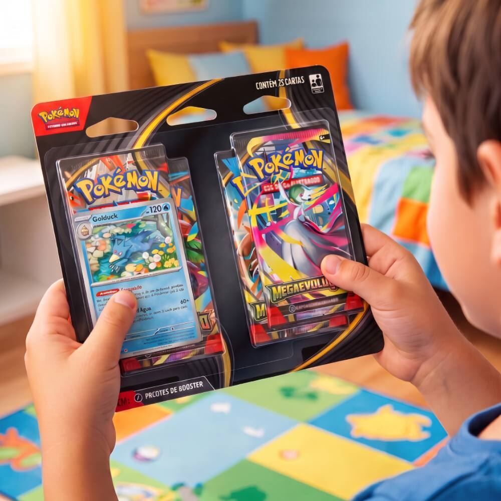 Pokémon Blister Quadruplo Mega Evolução Copag - Sortido