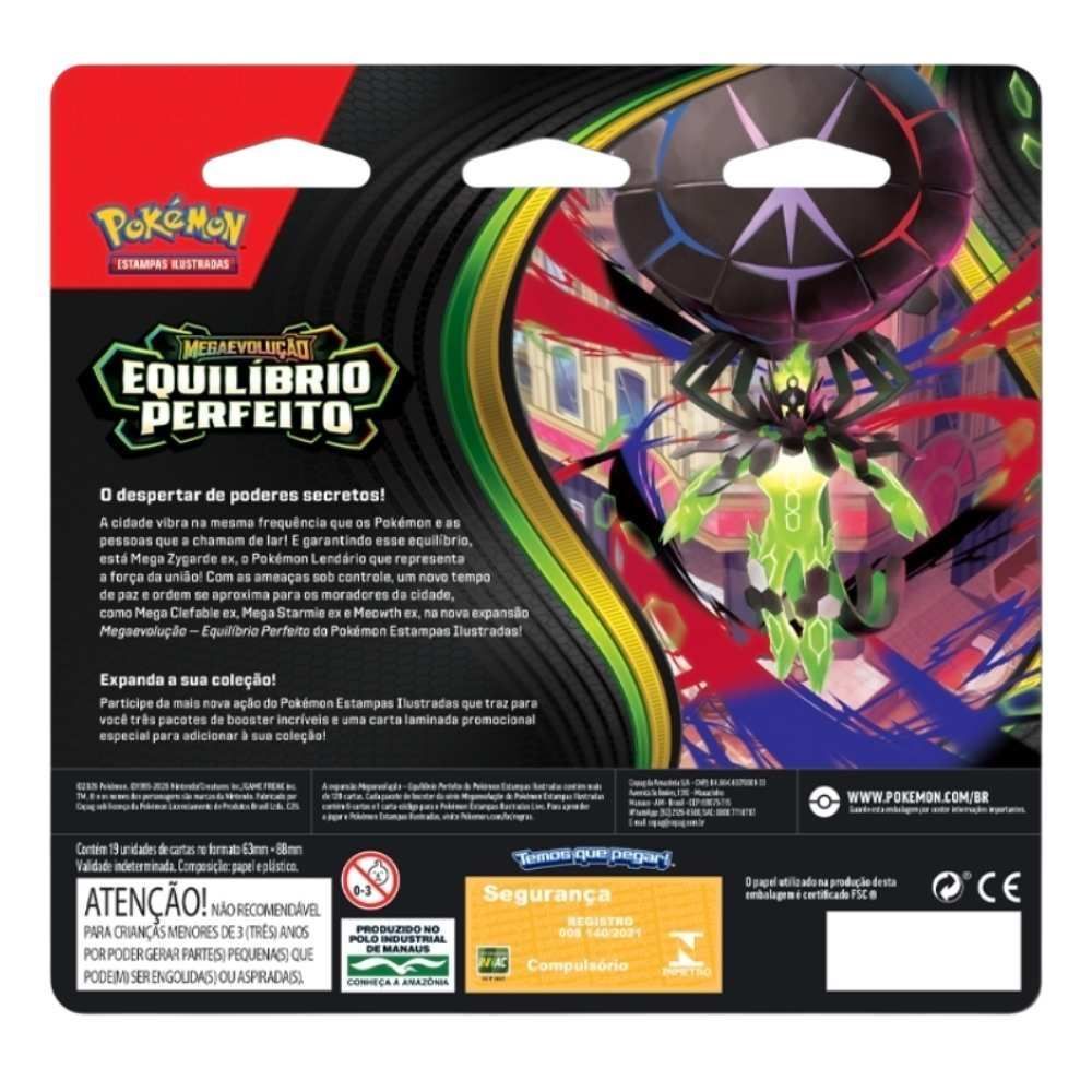 Pokémon Blister Triplo Me 03 Equilíbrio Perfeito Copag