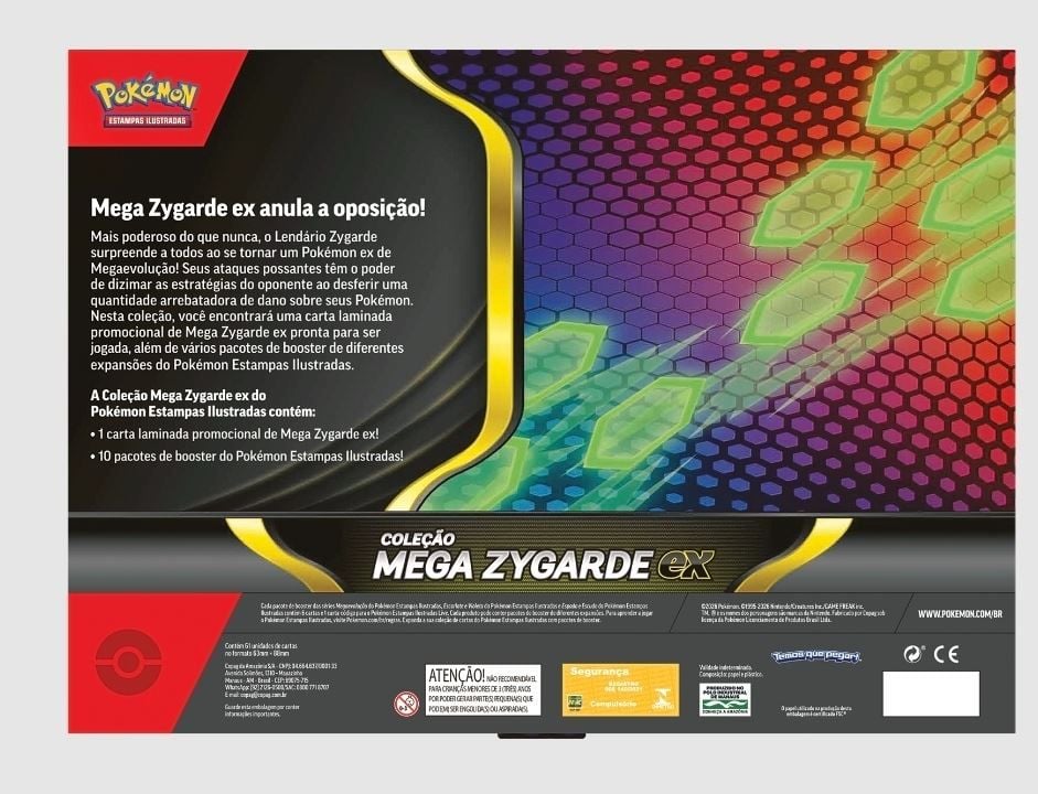  Pokémon - Box Coleção Mega Zygarde Ex  - Copag