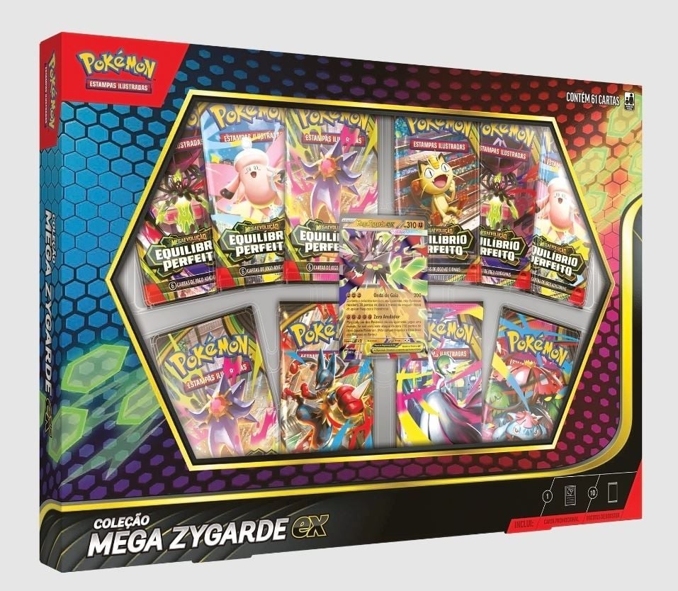  Pokémon - Box Coleção Mega Zygarde Ex  - Copag