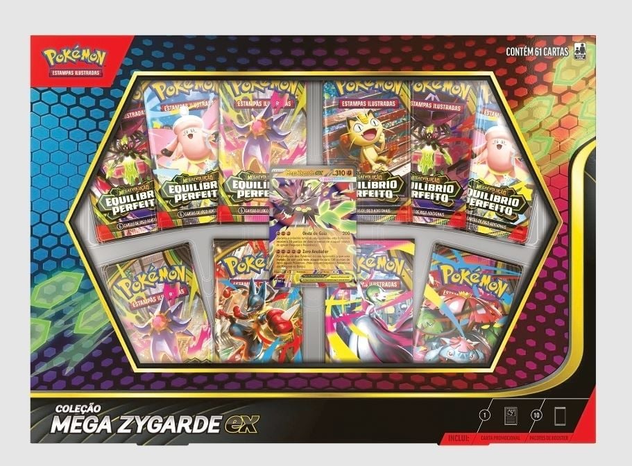  Pokémon - Box Coleção Mega Zygarde Ex  - Copag