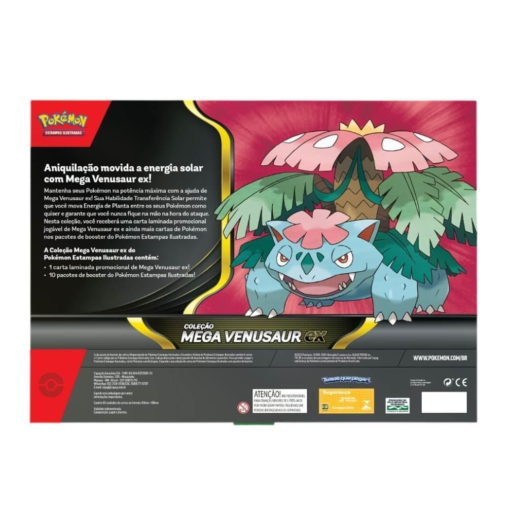 Box Pokémon Mega Venusaur Ex Copag