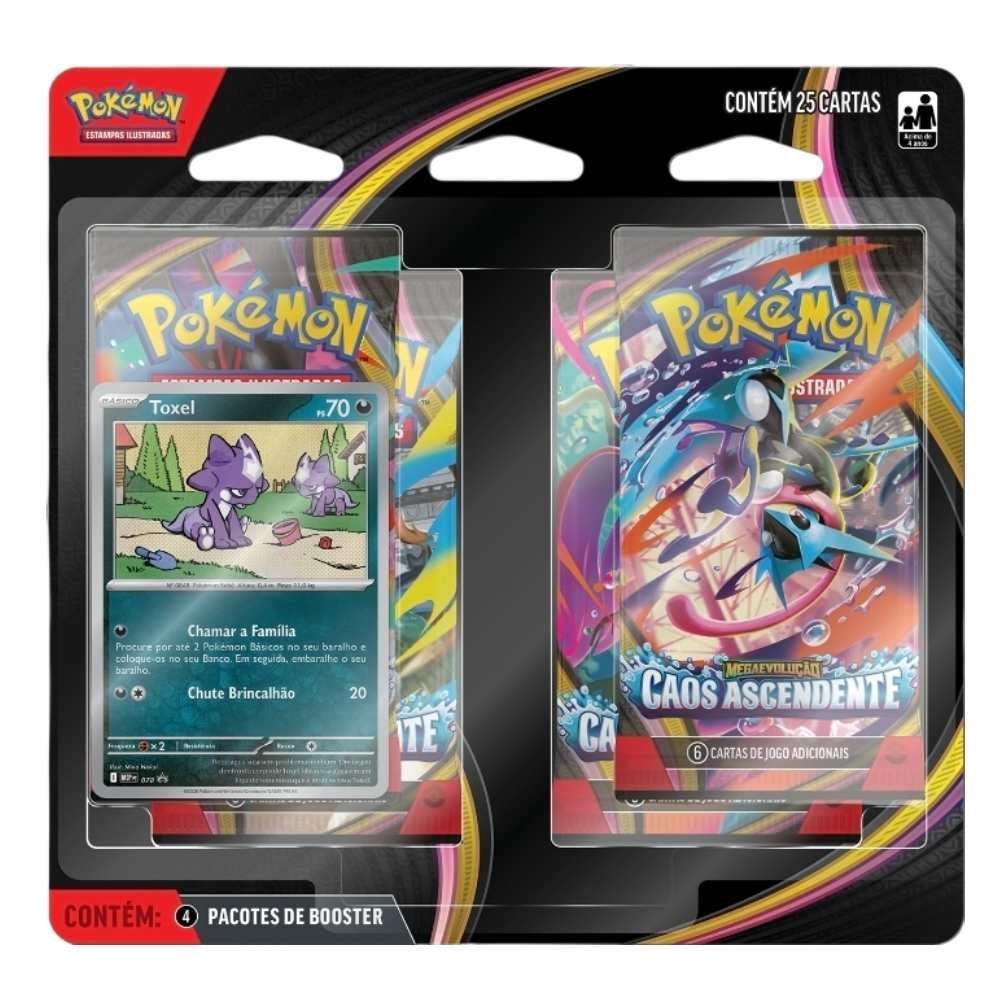 Pokémon Blister Quádruplo Caos Ascendente Copag
