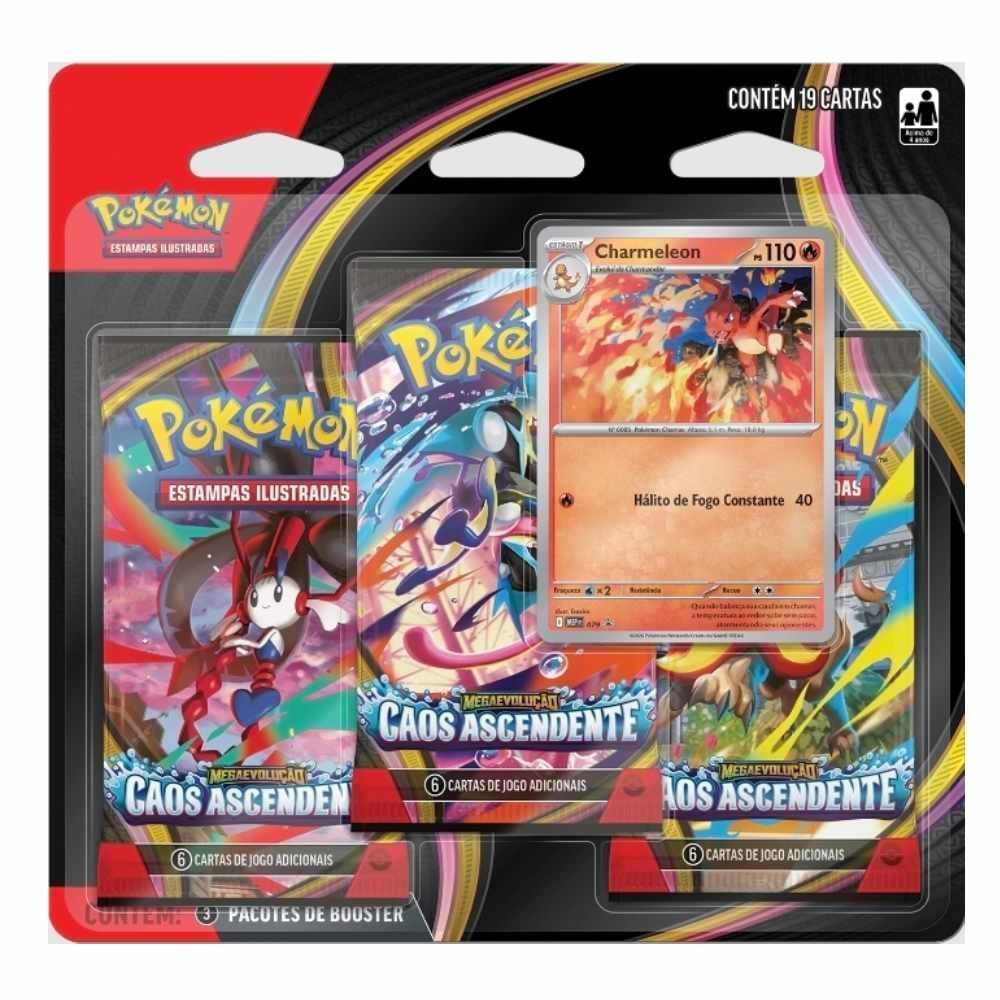 Pokémon Blister Triplo Caos Ascendente Copag