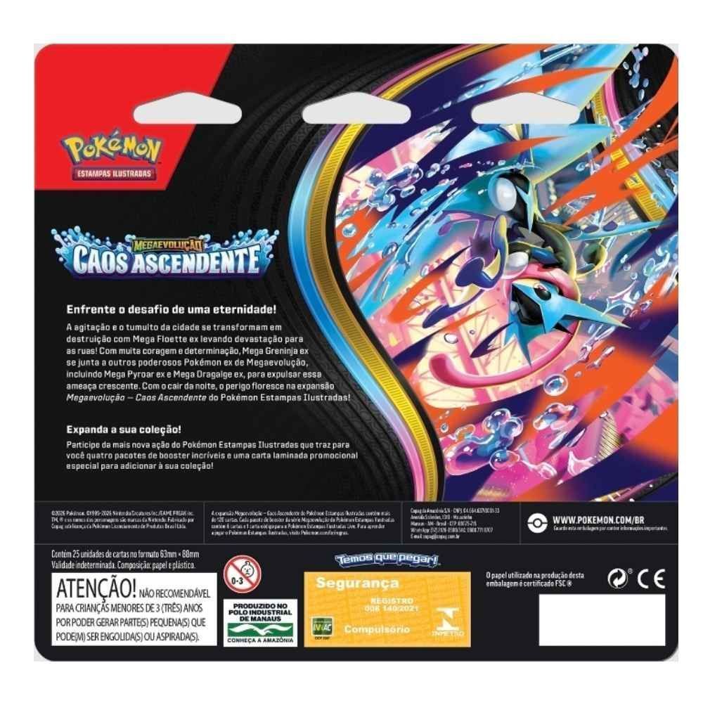 Pokémon Blister Triplo Caos Ascendente Copag