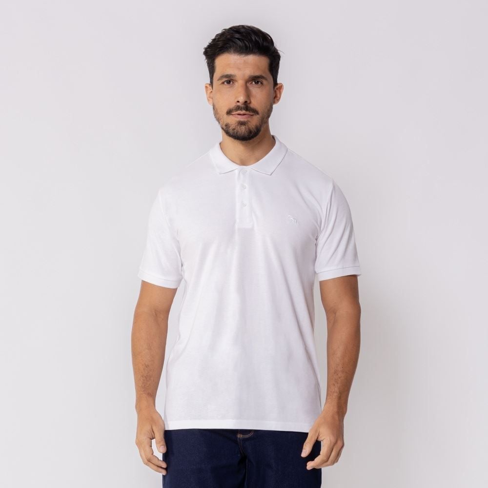 Polo Masculina De Algodão Marc Alain